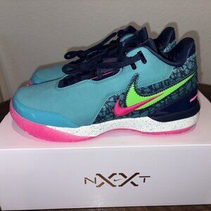 NEW! Nike ZM LEBRON NXXT GEN AMPD DUSTY MULTI-COLOR STRIKE Men's Shoes Size 10